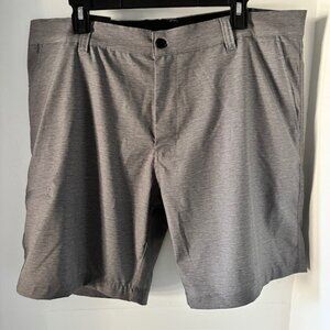 Hawke & Co. Gray 38 Performance Shorts Stretch Golf Casual Athleisure $50 NWT